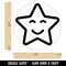 Star Happy Face Emoticon Rubber Stamp for Stamping Crafting Planners